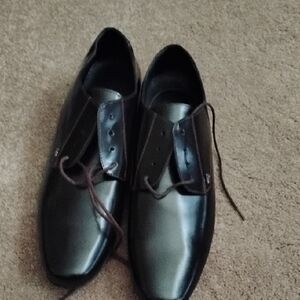 Versace Collection Black Leather Oxfords